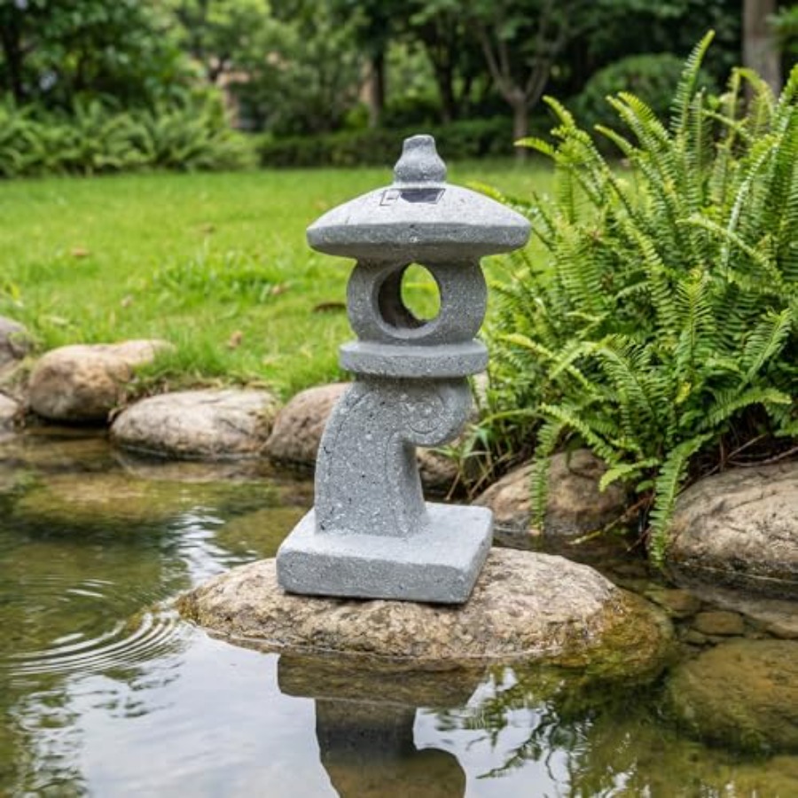 Outdoor Lighting Japanese - 14'' High Asian Solar-Powered Zen Pagoda