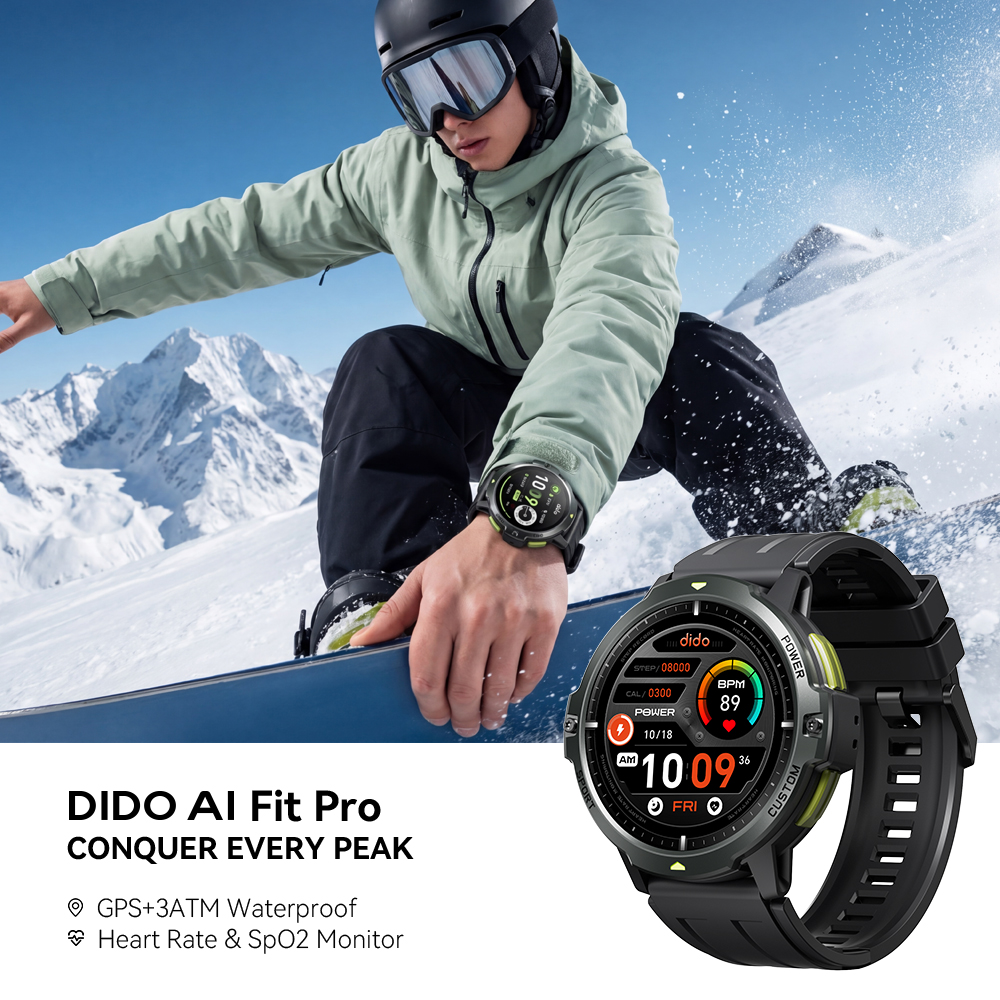Outdoor Lighting Japanese - Dido AI Fit Pro GPS Smartwatch