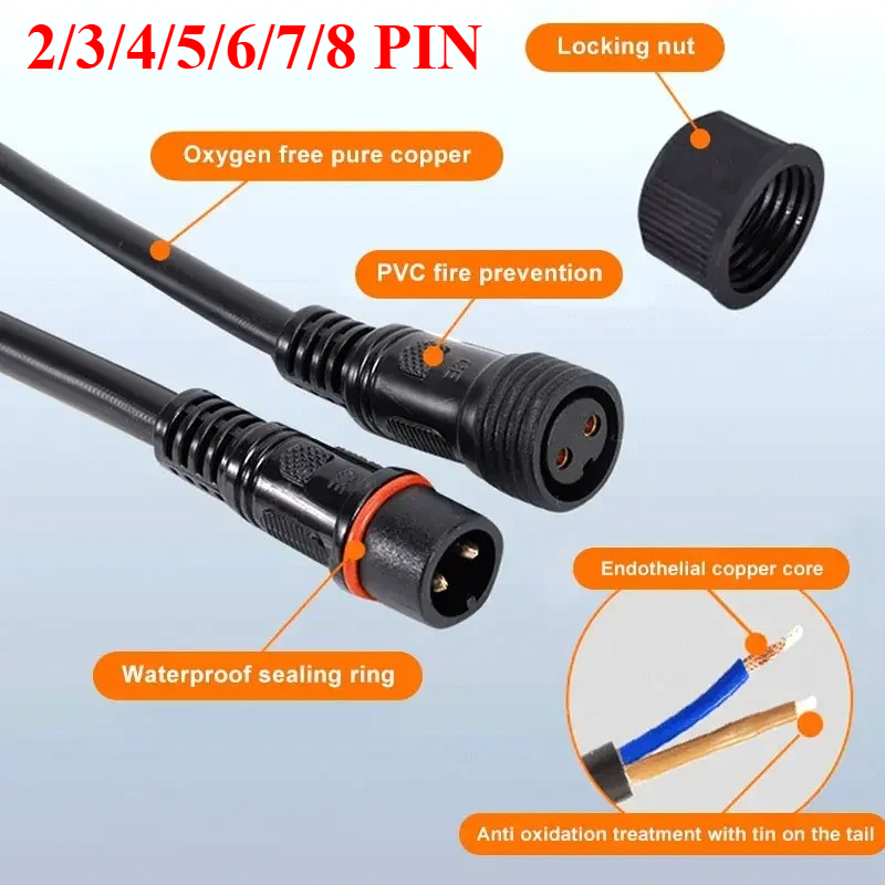 Outdoor Lighting Wire Connectors - 0.3/2.5 Suqare 2 3 4 5