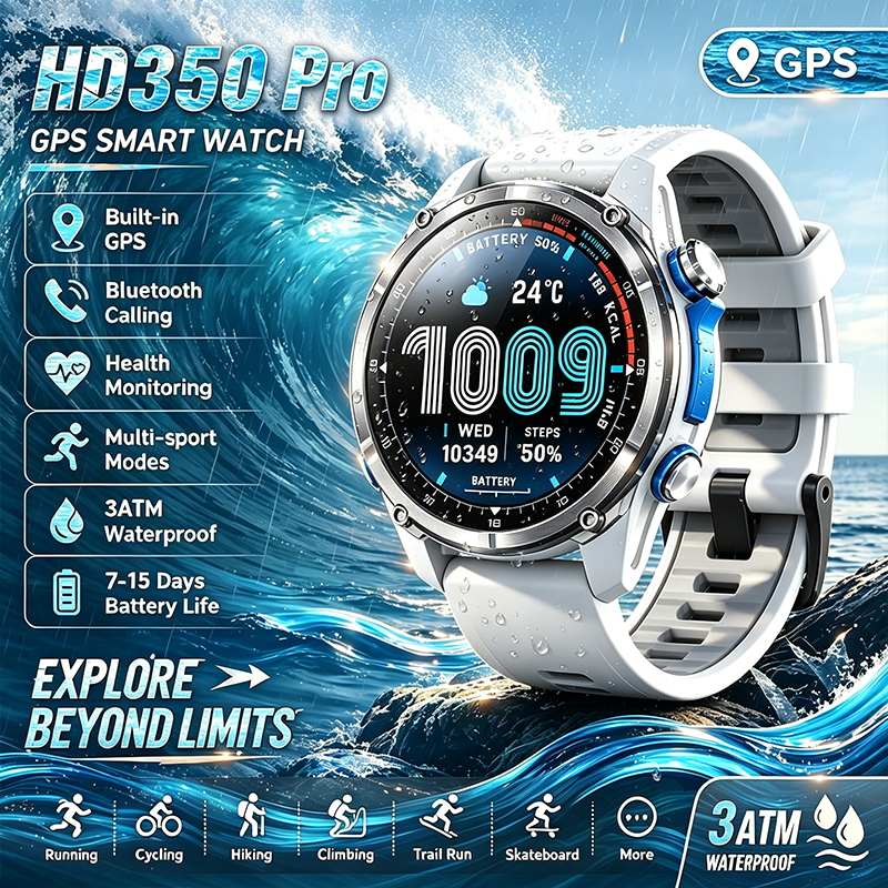 Outdoor Lighting Japanese - HD350Pro Smart Watch GPS Positioning Health
