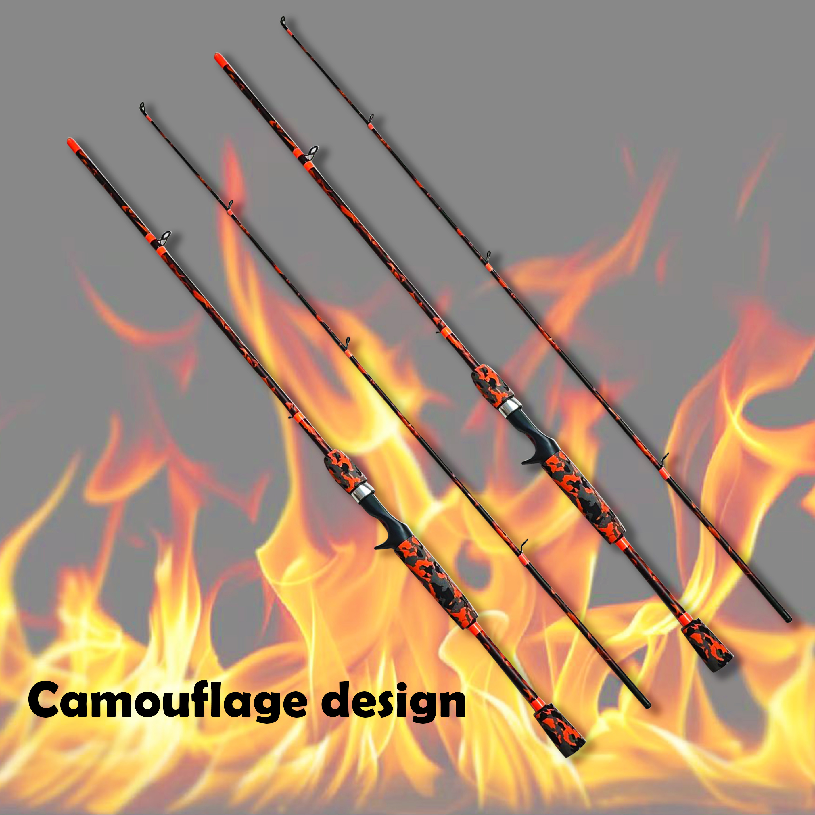 Rock Light Camouflage - Beginner's Guide 1.8m 2-Section Lure Rod