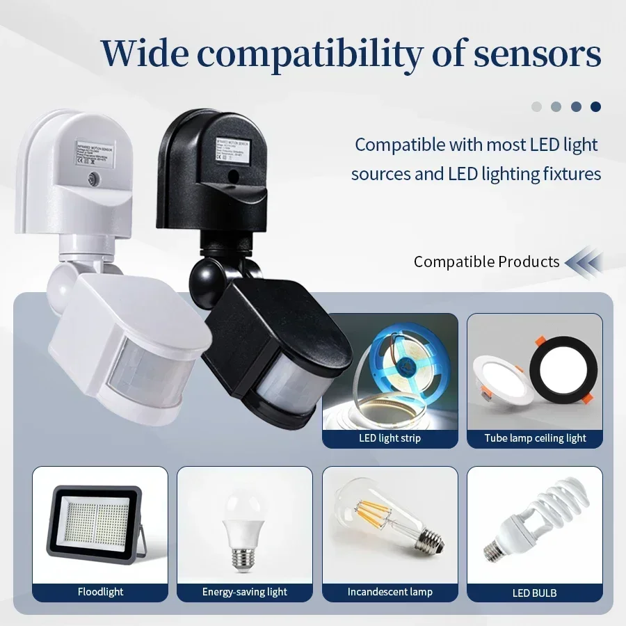 Outdoor Lighting For Steps - 100-240V 12V PIR Motion Sensor Automatic