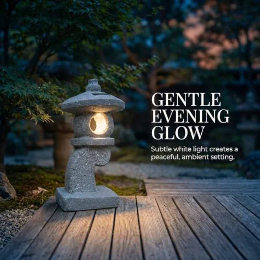 14'' High Asian Solar-Powered  - Outdoor Lighting Japanese ulasan dan harga