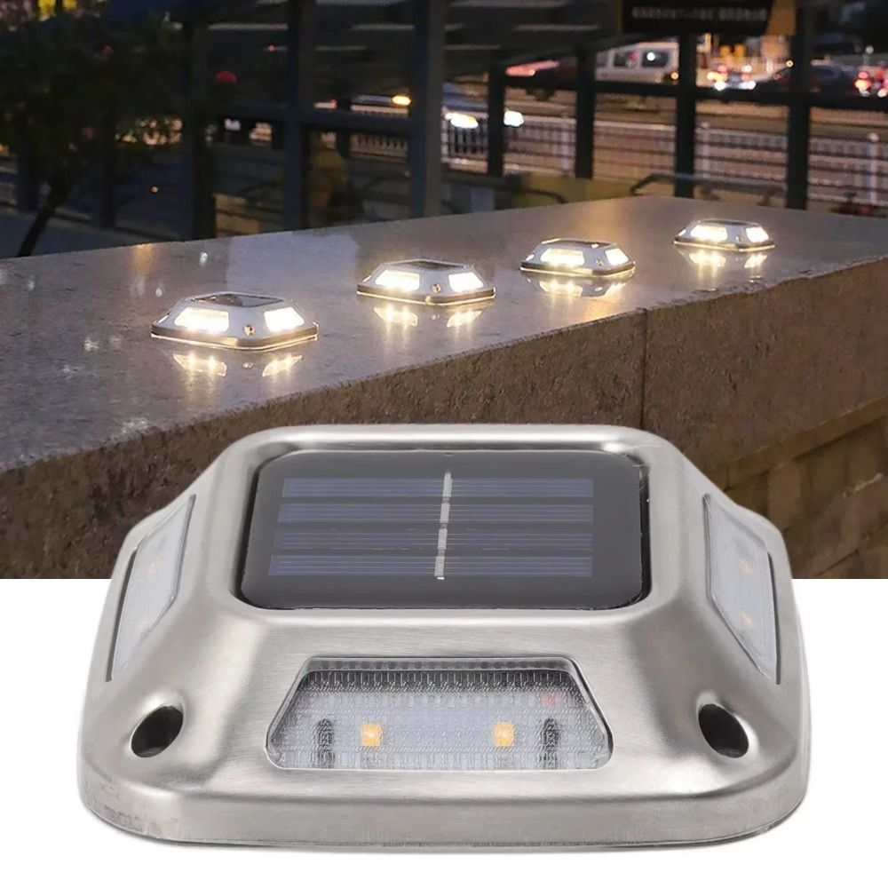 4 PCS 8 LED Solar Ground Light - Ground Light Recessed ulasan dan harga
