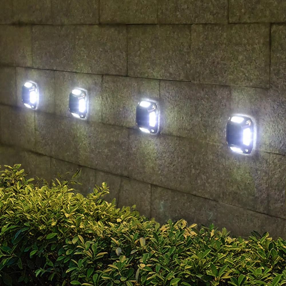 4 PCS 8 LED Solar Ground Light - Ground Light Recessed ulasan dan harga