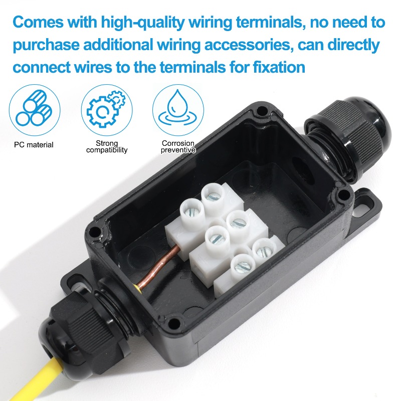 450V Outdoor Waterproof IP66 E - Outdoor Lighting Wire Connectors ulasan dan harga