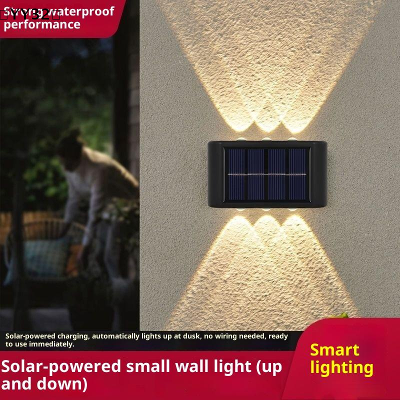 4-10 LED Solar Lamp Outdoor Wa - Outdoor Lighting Up And Down ulasan dan harga