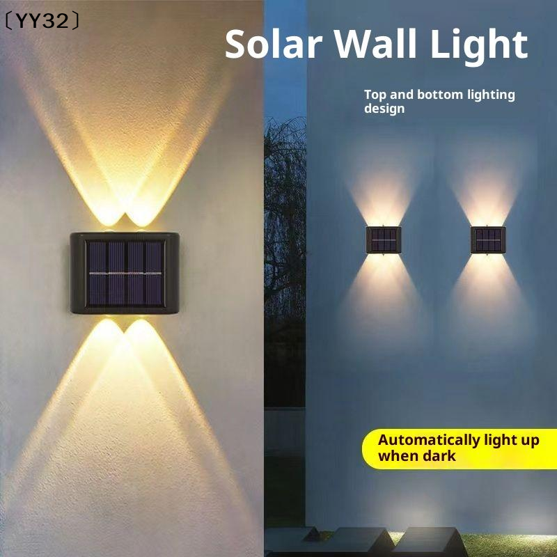 4-10 LED Solar Lamp Outdoor Wa - Outdoor Lighting Up And Down ulasan dan harga