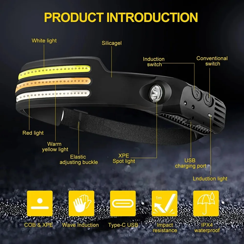 Rechargeable COB LED Induction - Outdoor Lighting Sensor ulasan dan harga