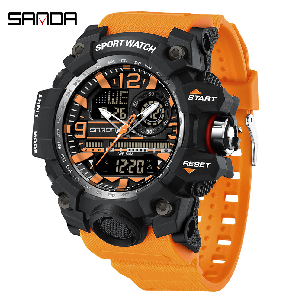 SANDA 3133 Outdoor Men's Watch - Outdoor Lighting Zones ulasan dan harga