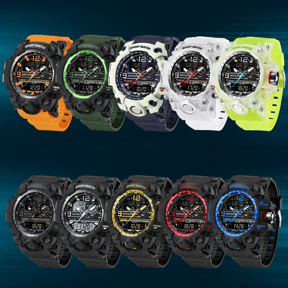 SANDA 3133 Outdoor Men's Watch - Outdoor Lighting Zones ulasan dan harga