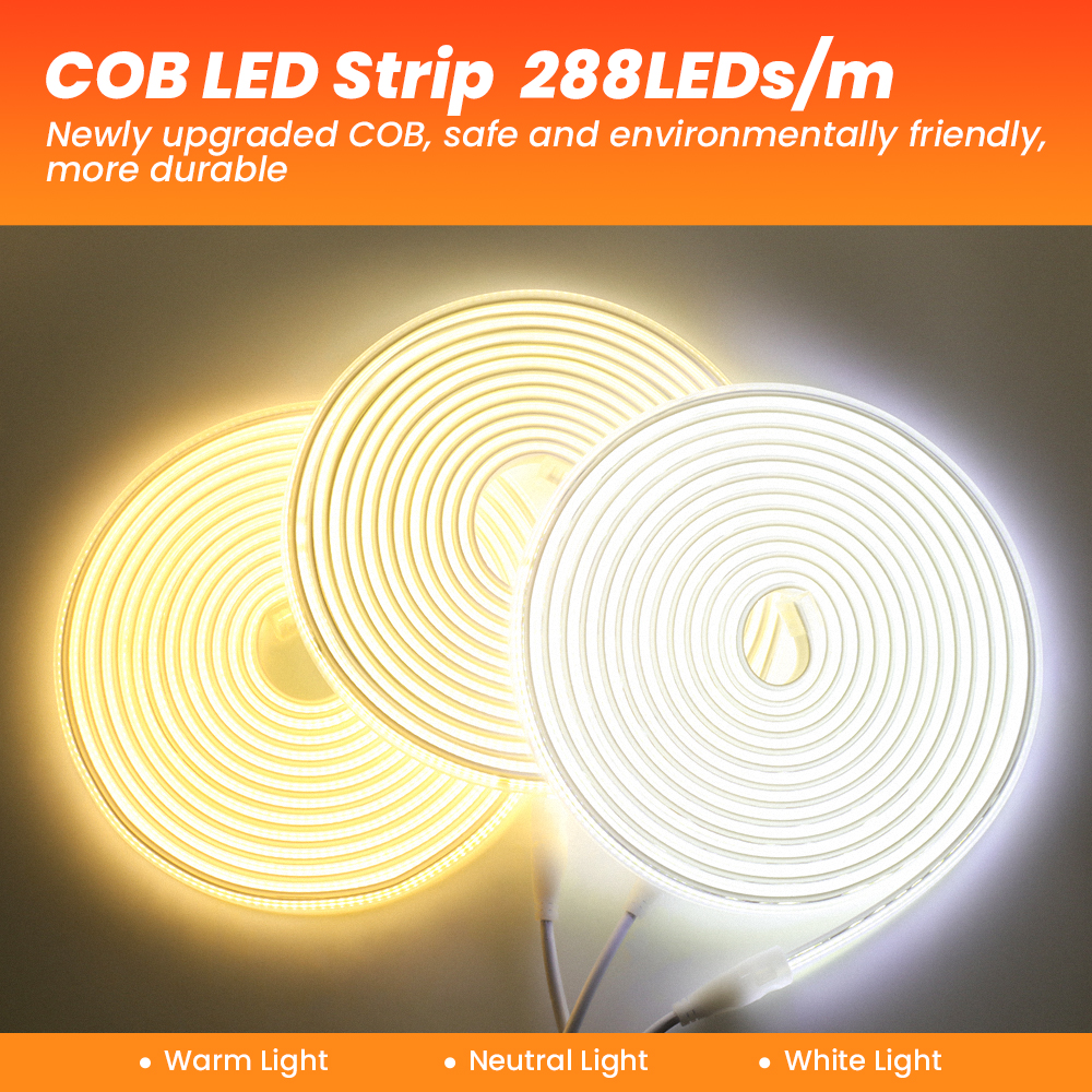 COB LED Strip 110V 220V Flexib - Outdoor Lighting Uk ulasan dan harga