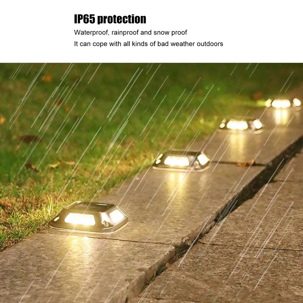 4 PCS 8 LED Solar Ground Light - Ground Light Recessed ulasan dan harga