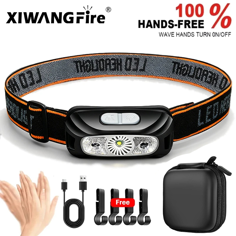 Strong Light Headlamp Portable - Outdoor Lighting Sensor ulasan dan harga