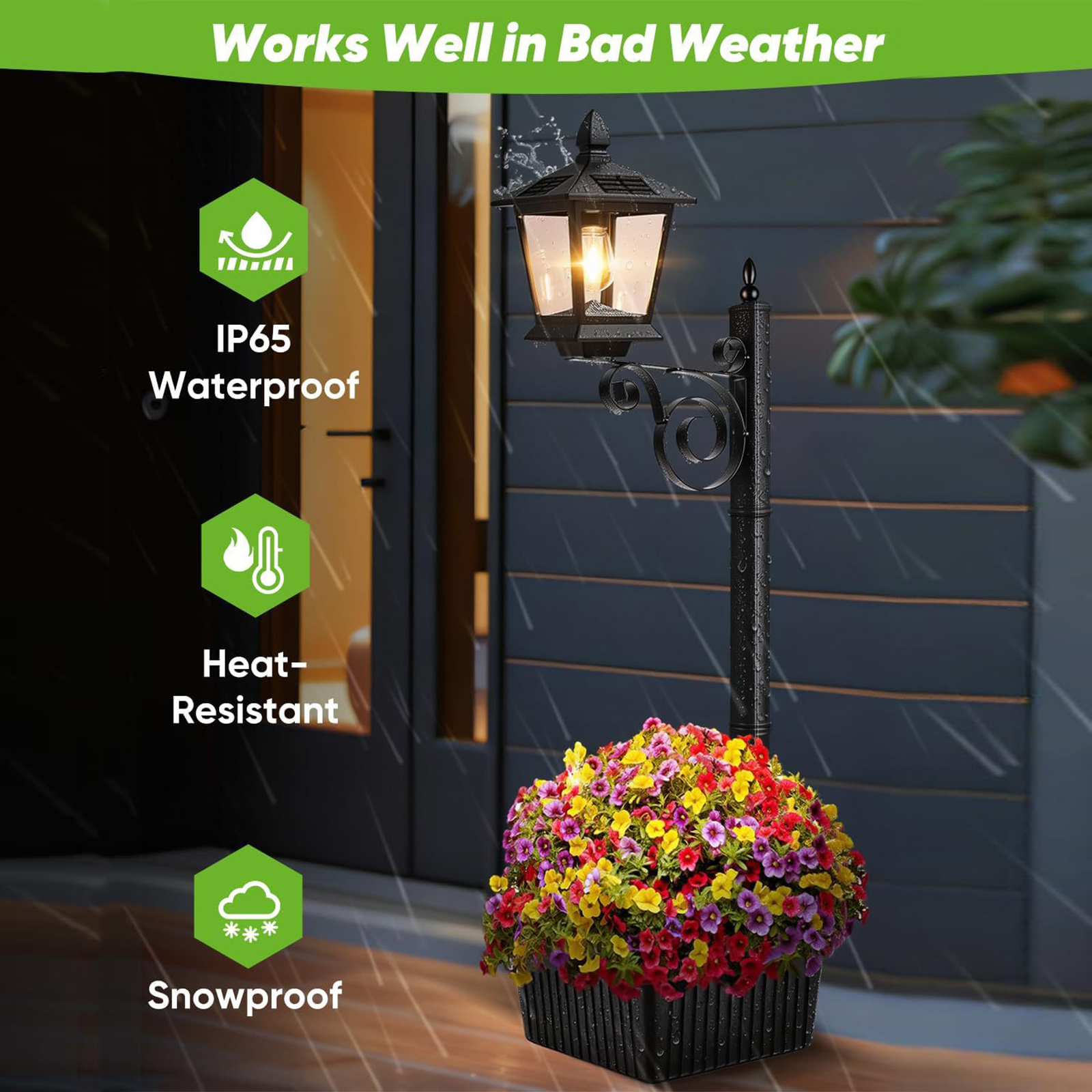 2 In 1 Outdoor Flower Pots Lig - Outdoor Lighting Front Yard ulasan dan harga