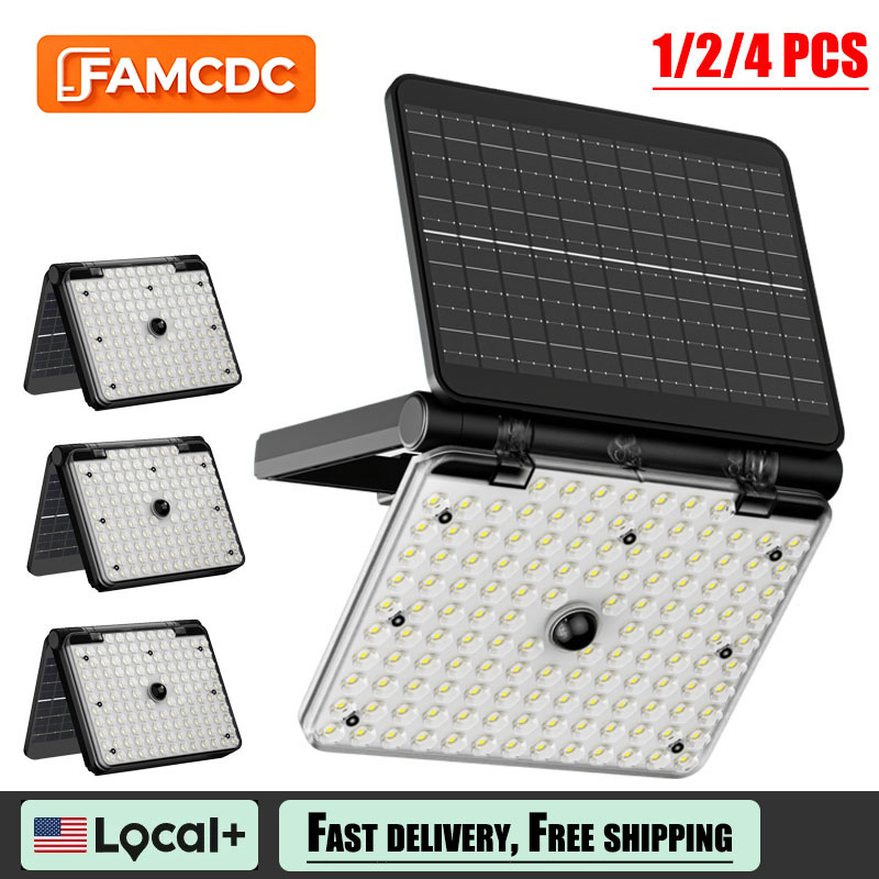 1/2/4 PCS Solar Flood Lights O - Outdoor Lighting Front Yard ulasan dan harga
