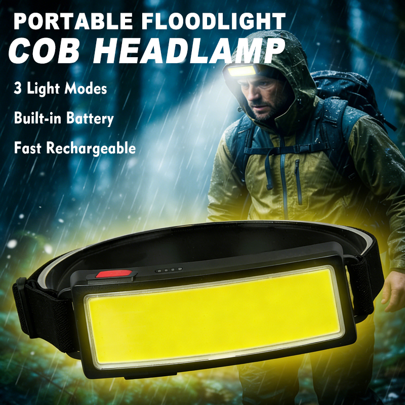 Powerful COB LED Headlamp 4 Li - Outdoor Lighting Quality ulasan dan harga