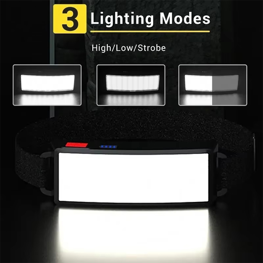 Powerful COB LED Headlamp 4 Li - Outdoor Lighting Quality ulasan dan harga