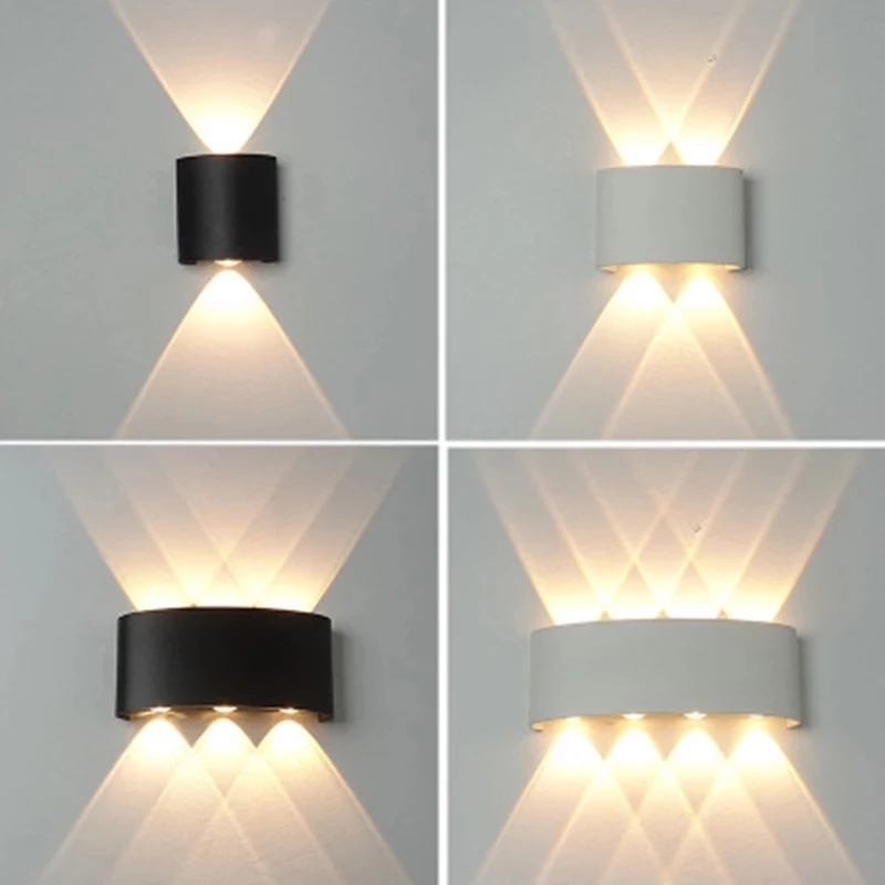 2W 4W 6W 8W 10W 12W  LED Wall  - Outdoor Lighting Up And Down ulasan dan harga