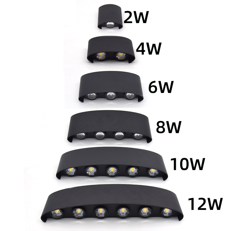 2W 4W 6W 8W 10W 12W  LED Wall  - Outdoor Lighting Up And Down ulasan dan harga