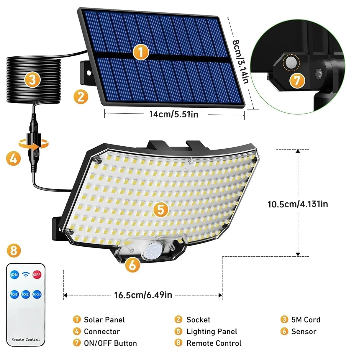 234LED Solar Outdoor Lights Mo - Outdoor Lighting Sensor ulasan dan harga