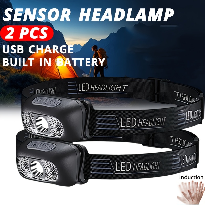 Strong Light Headlamp Portable - Outdoor Lighting Sensor ulasan dan harga