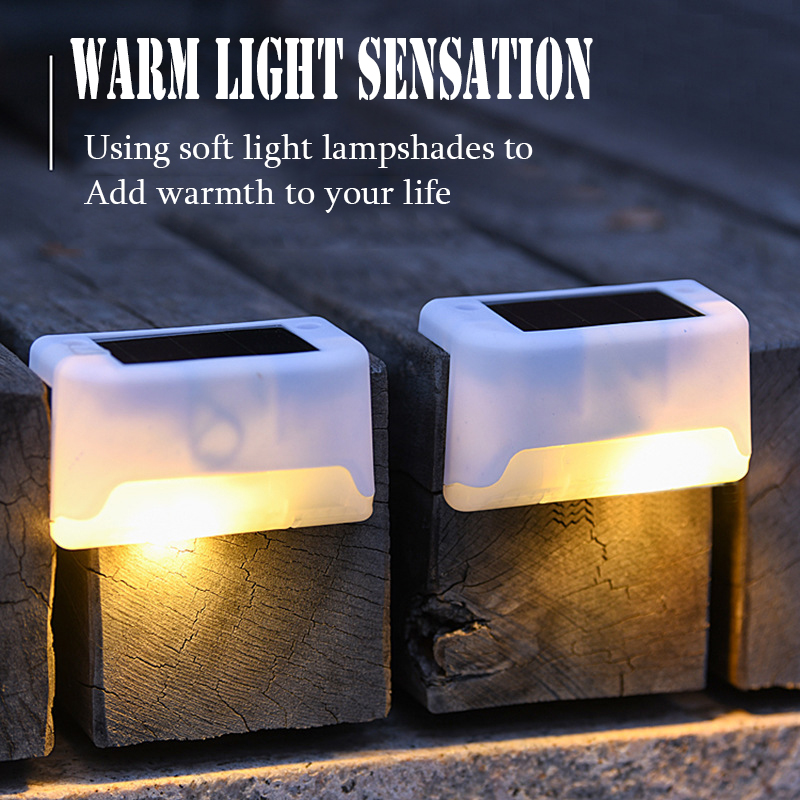 4PCS Solar Deck Light Outdoor  - Outdoor Lighting For Steps ulasan dan harga