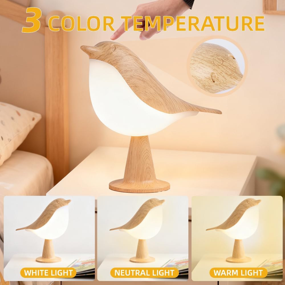 Cordless Bird Table Lamp, 3 Co - Outdoor Lighting Portable ulasan dan harga