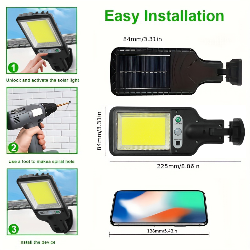 LED/COB Solar Motion Sensor Li - Outdoor Lighting Front Yard ulasan dan harga