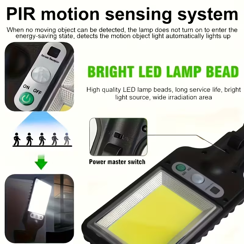 LED/COB Solar Motion Sensor Li - Outdoor Lighting Front Yard ulasan dan harga