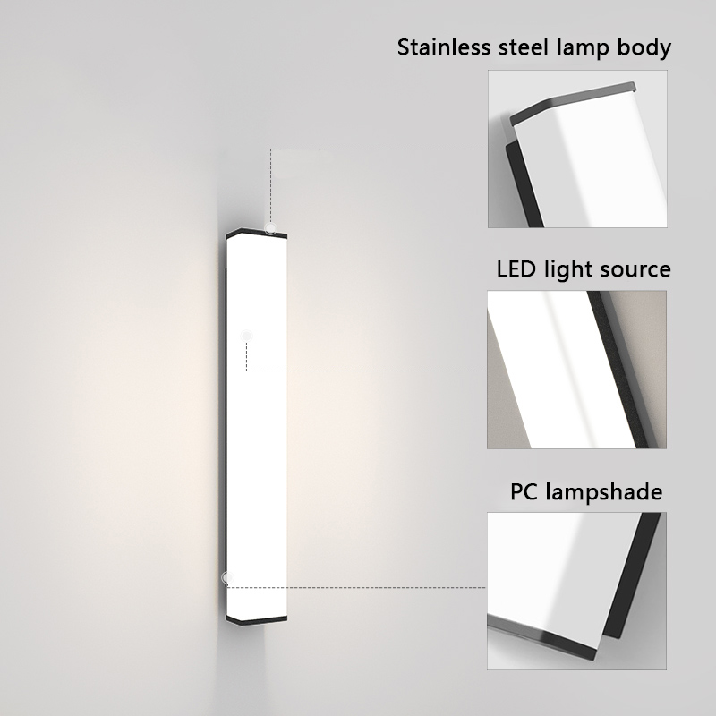 Stainless steel outdoor wall l - Outdoor Lighting Uk ulasan dan harga