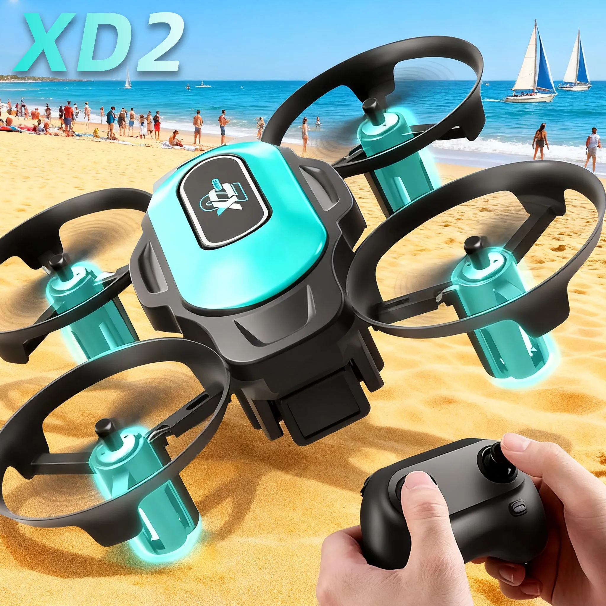 XD2 Mini Drone, 360° Stunt Fli - Outdoor Lighting Video ulasan dan harga