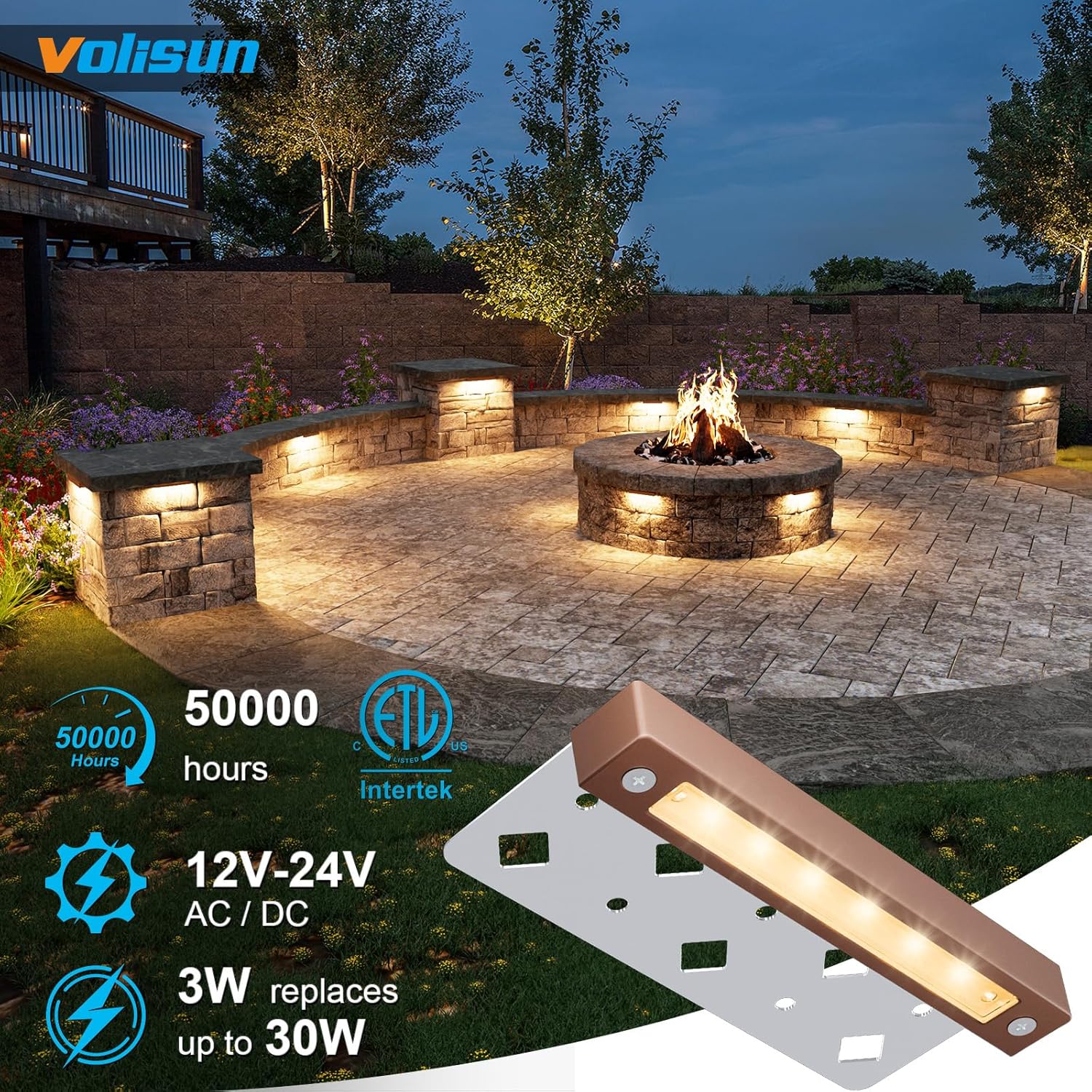 12 Pack 7 Inch Waterproof Cutt - Outdoor Lighting For Steps ulasan dan harga