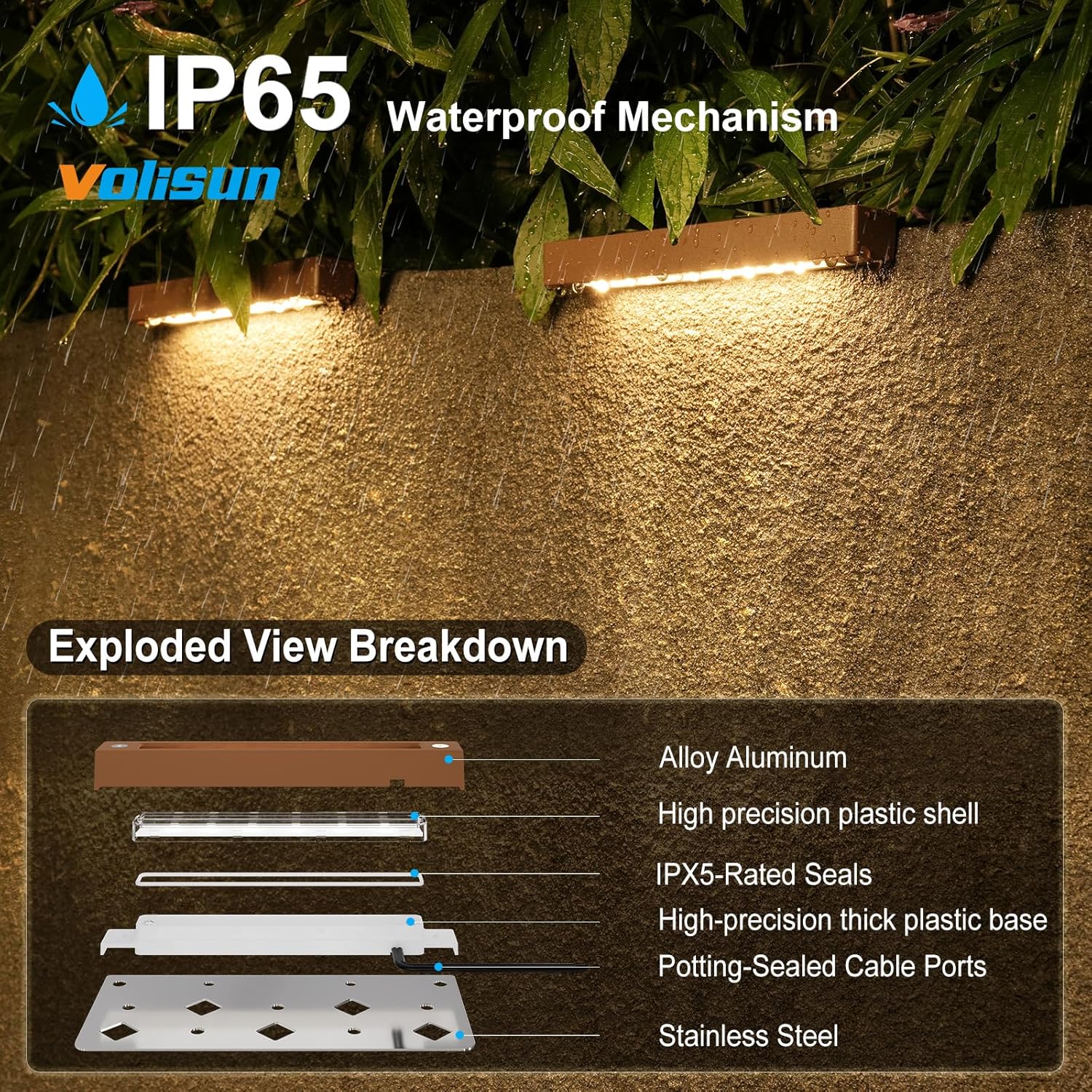 12 Pack 7 Inch Waterproof Cutt - Outdoor Lighting For Steps ulasan dan harga