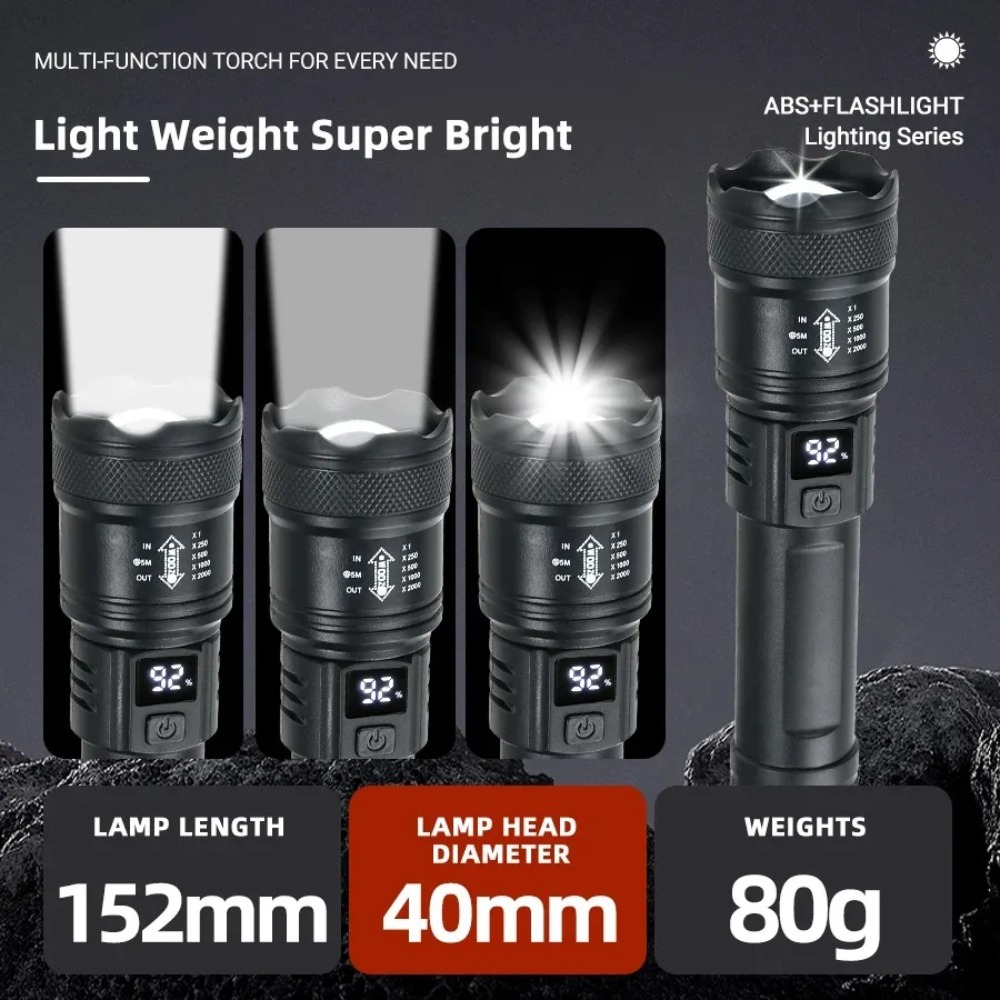 Rechargeable LED Flashlight Zo - Outdoor Lighting Quality ulasan dan harga