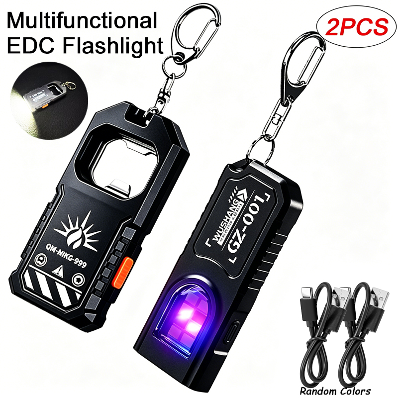 2Pcs Portable LED COB Keychain - Outdoor Lighting Landscape ulasan dan harga