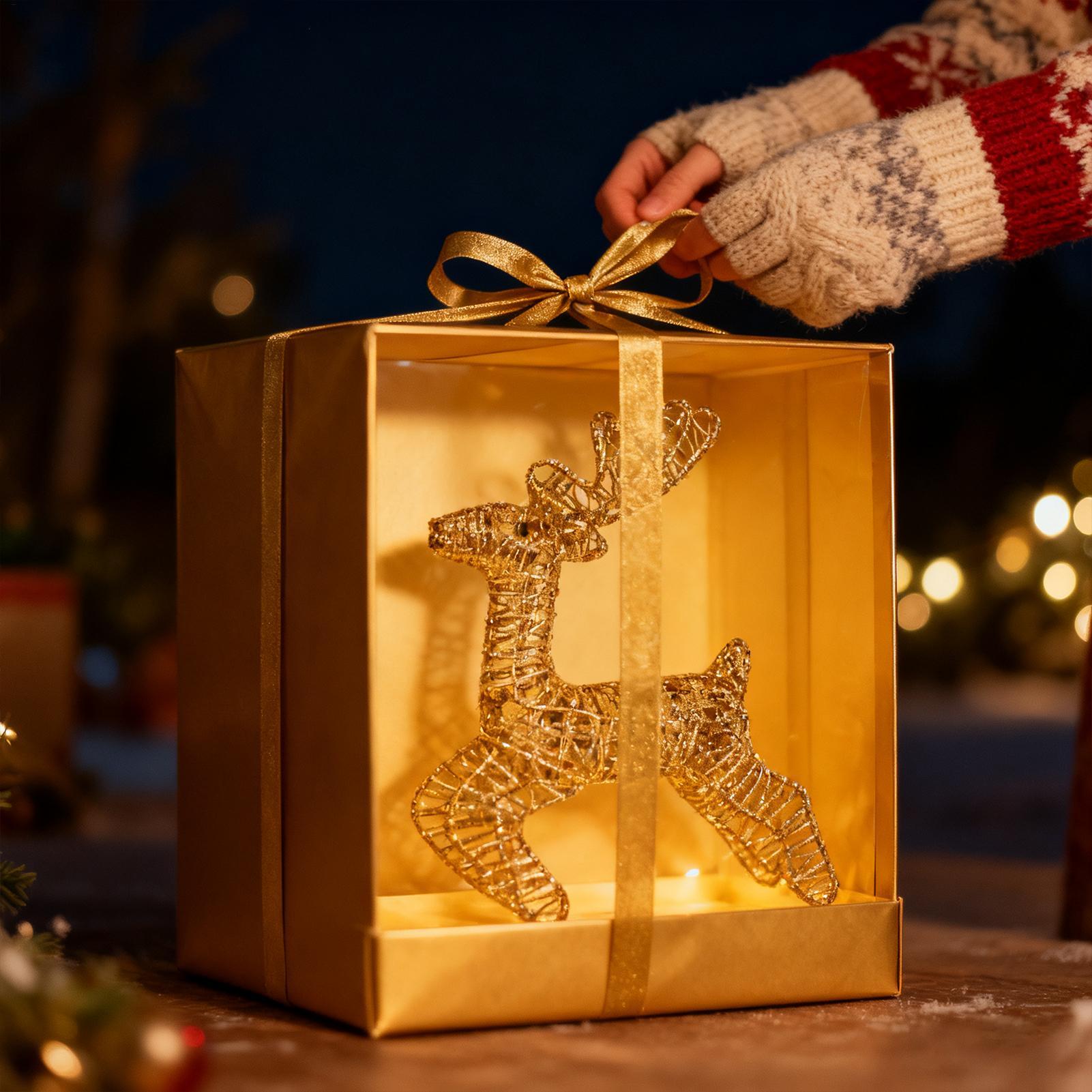 Christmas Lighted Reindeer Gli - Outdoor Lighting Front Yard ulasan dan harga