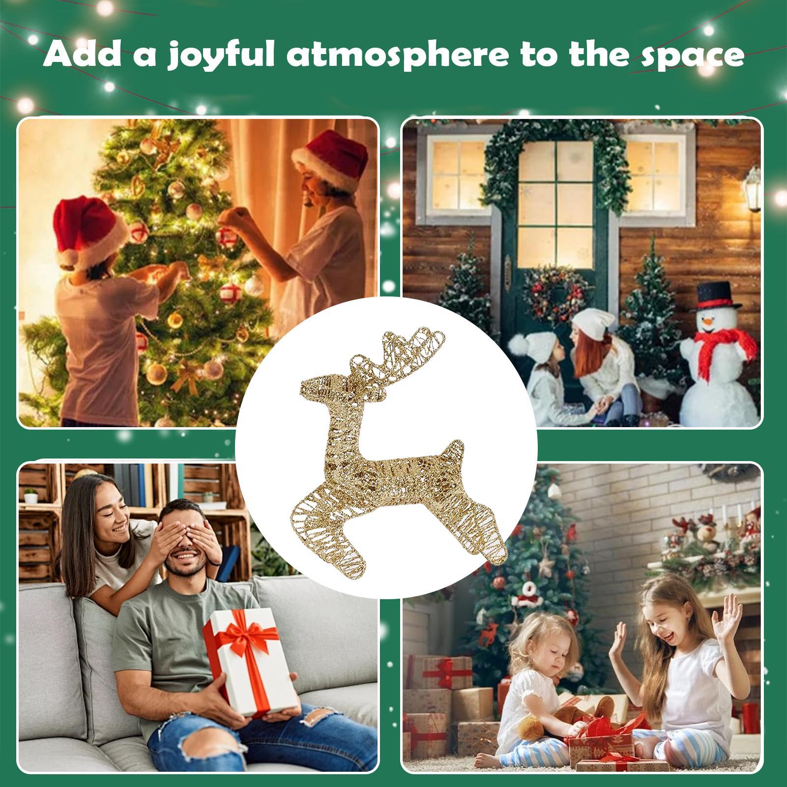 Christmas Lighted Reindeer Gli - Outdoor Lighting Front Yard ulasan dan harga