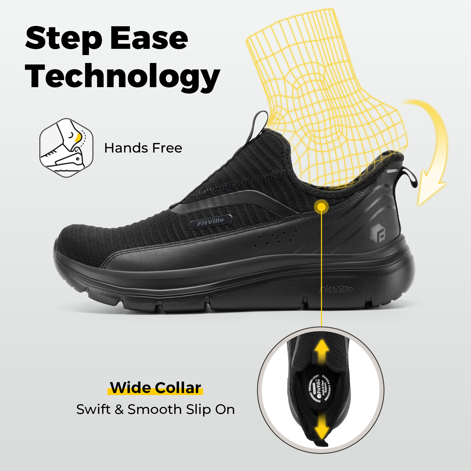 Fitville Wide Men's Shoes Fitn - Outdoor Lighting For Steps ulasan dan harga