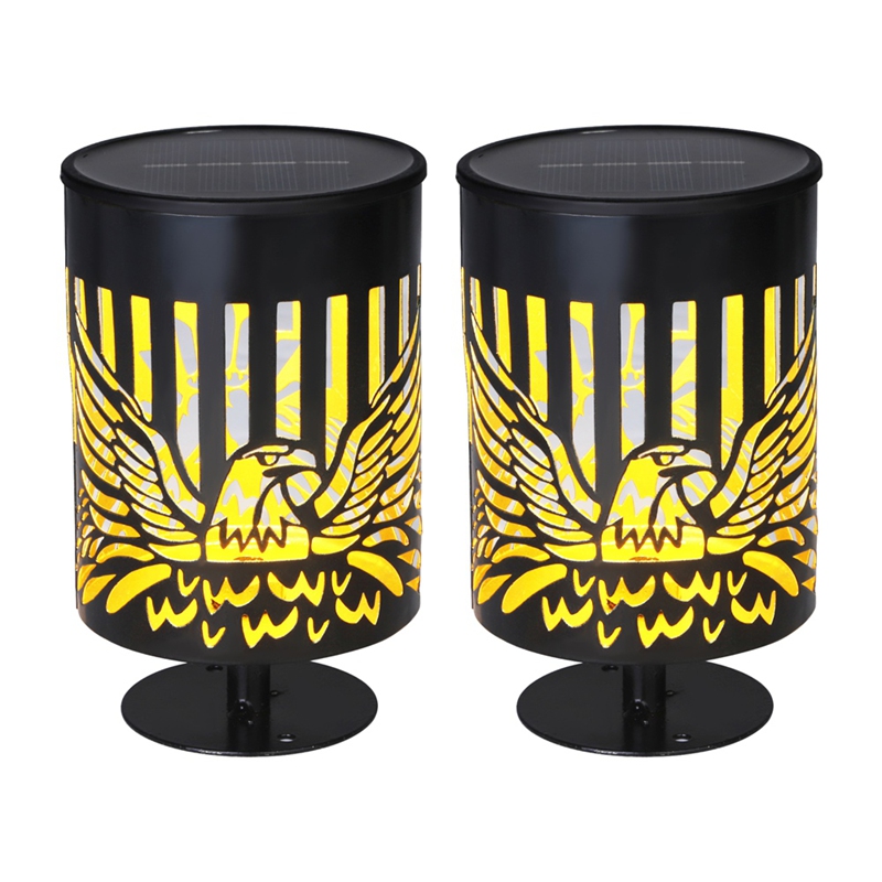 2 Pack Solar Fence Lights Meta - Outdoor Lighting For Steps ulasan dan harga