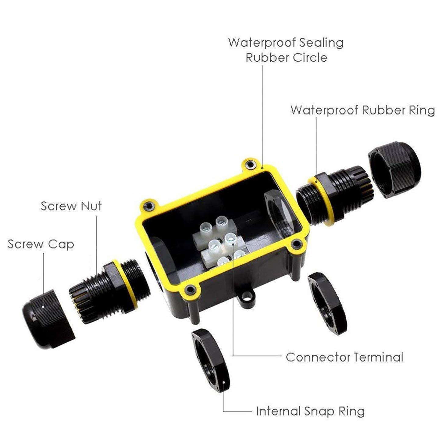 2 Way Outdoor Waterproof IP66  - Outdoor Lighting Wire Connectors ulasan dan harga
