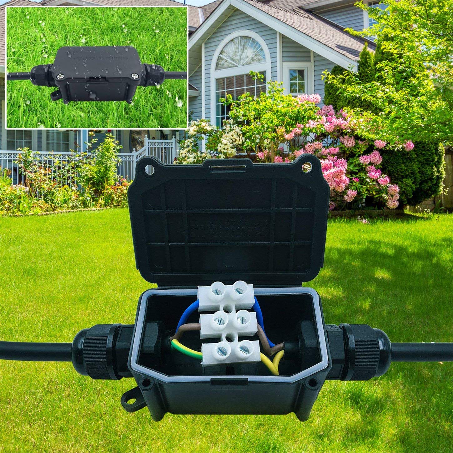 2 Way Outdoor Waterproof IP66  - Outdoor Lighting Wire Connectors ulasan dan harga