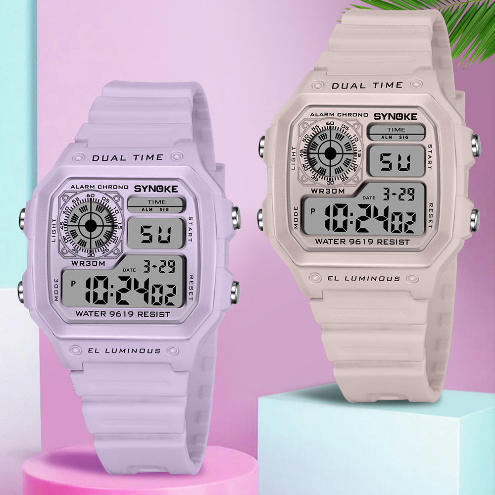 SYNOKE Digital Watches Lady Sp - Outdoor Lighting For Steps ulasan dan harga