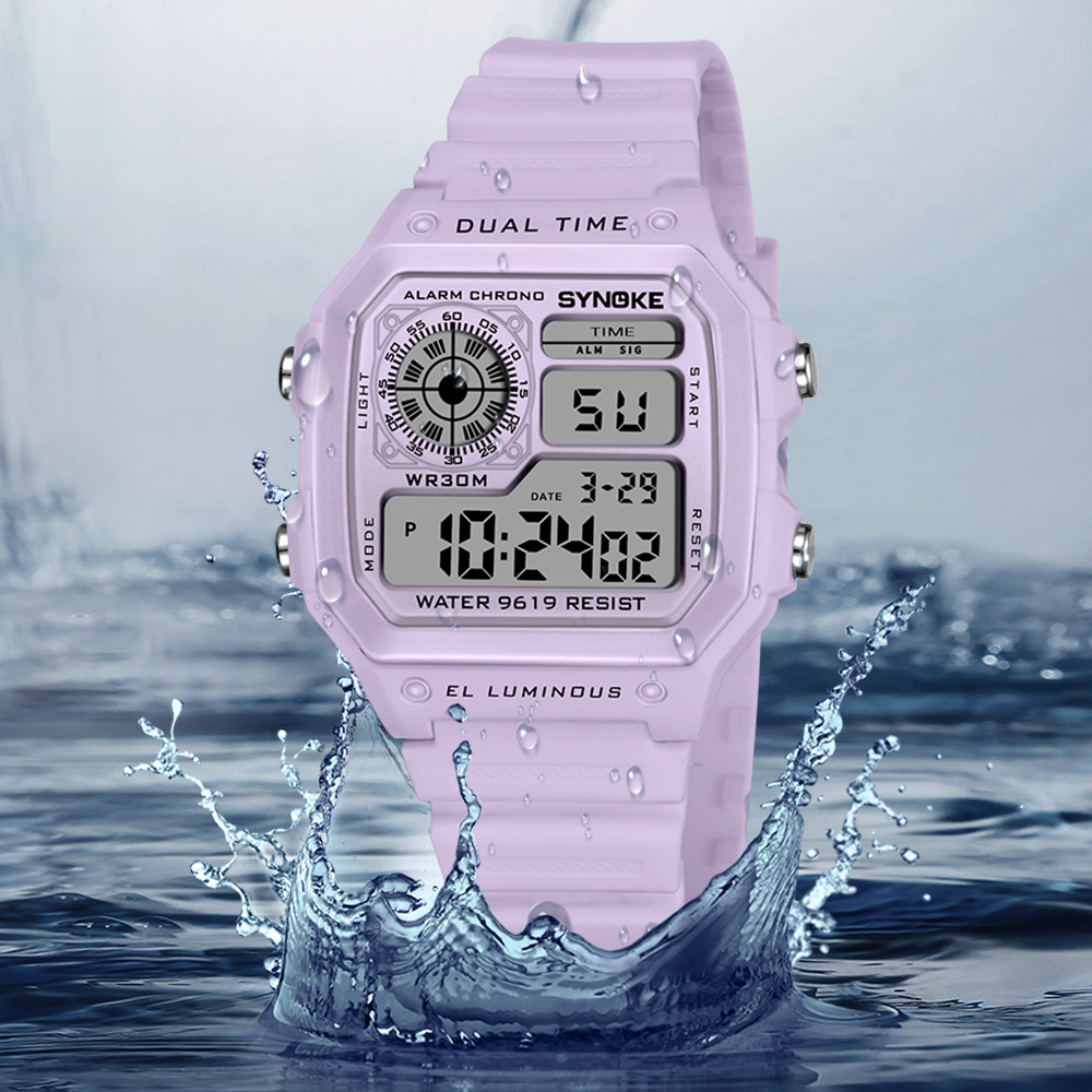 SYNOKE Digital Watches Lady Sp - Outdoor Lighting For Steps ulasan dan harga