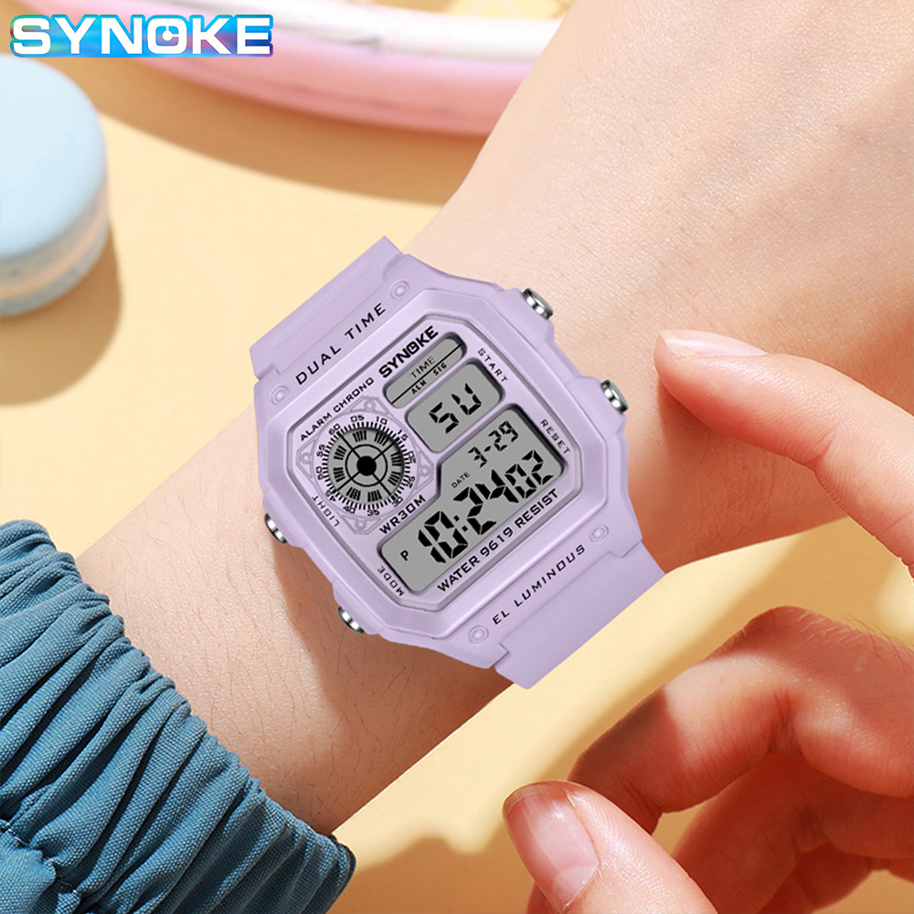 SYNOKE Digital Watches Lady Sp - Outdoor Lighting For Steps ulasan dan harga