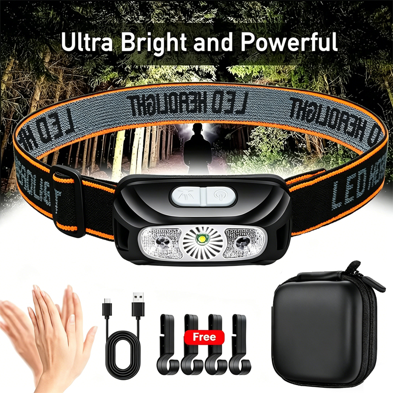 Strong Light Headlamp Portable - Outdoor Lighting Sensor ulasan dan harga