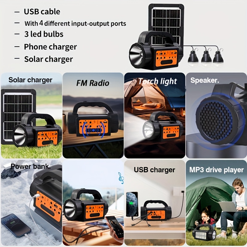 Solar Rechargeable Camping Lig - Outdoor Lighting Portable ulasan dan harga