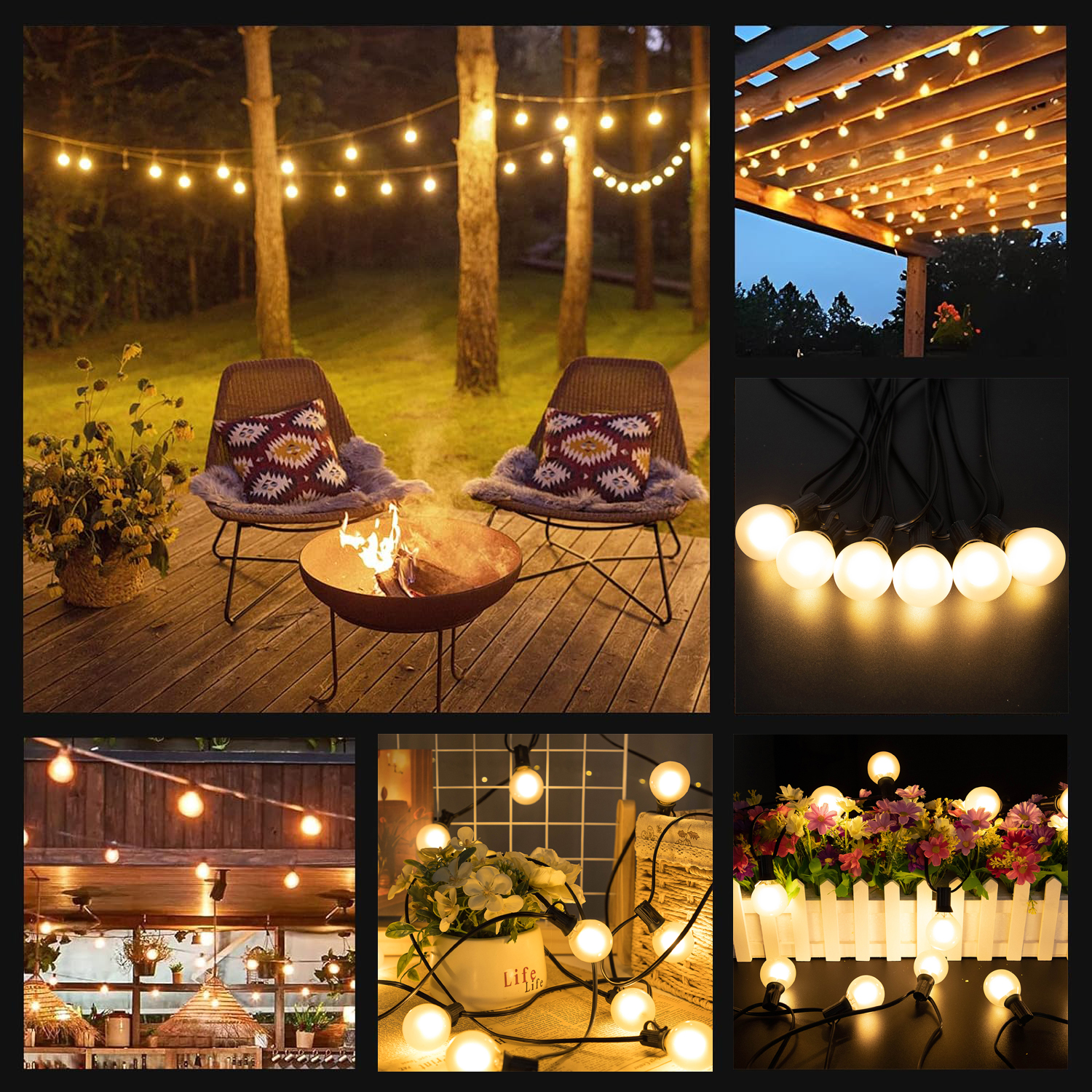 Retro Led G40 Street Garland L - Outdoor Lighting Uk ulasan dan harga
