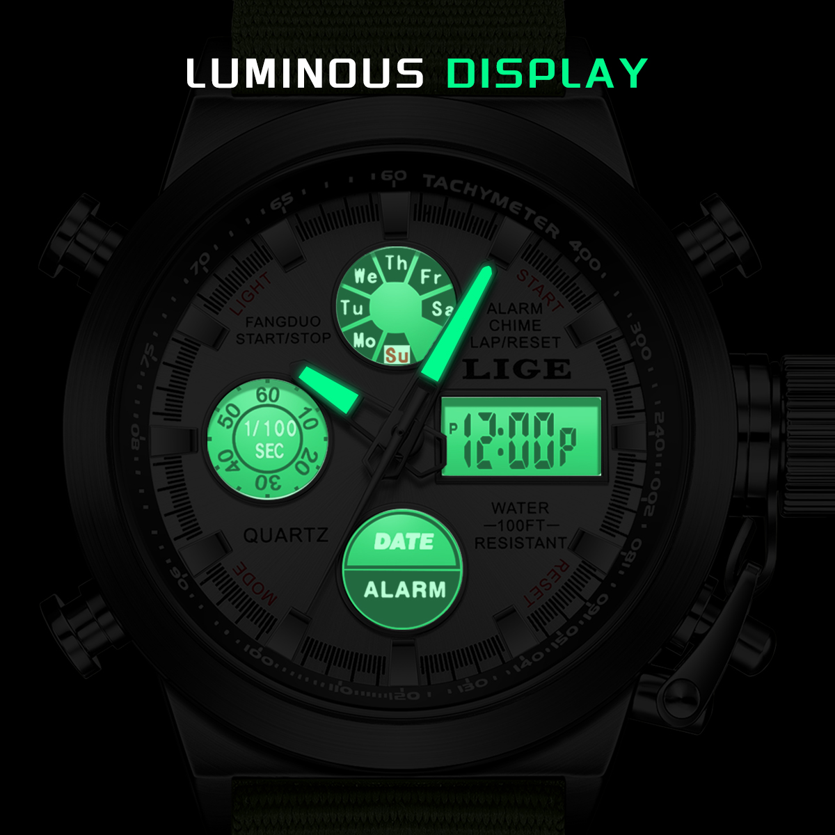 LIGE Outdoor Sport Watch Men D - Outdoor Lighting For Steps ulasan dan harga