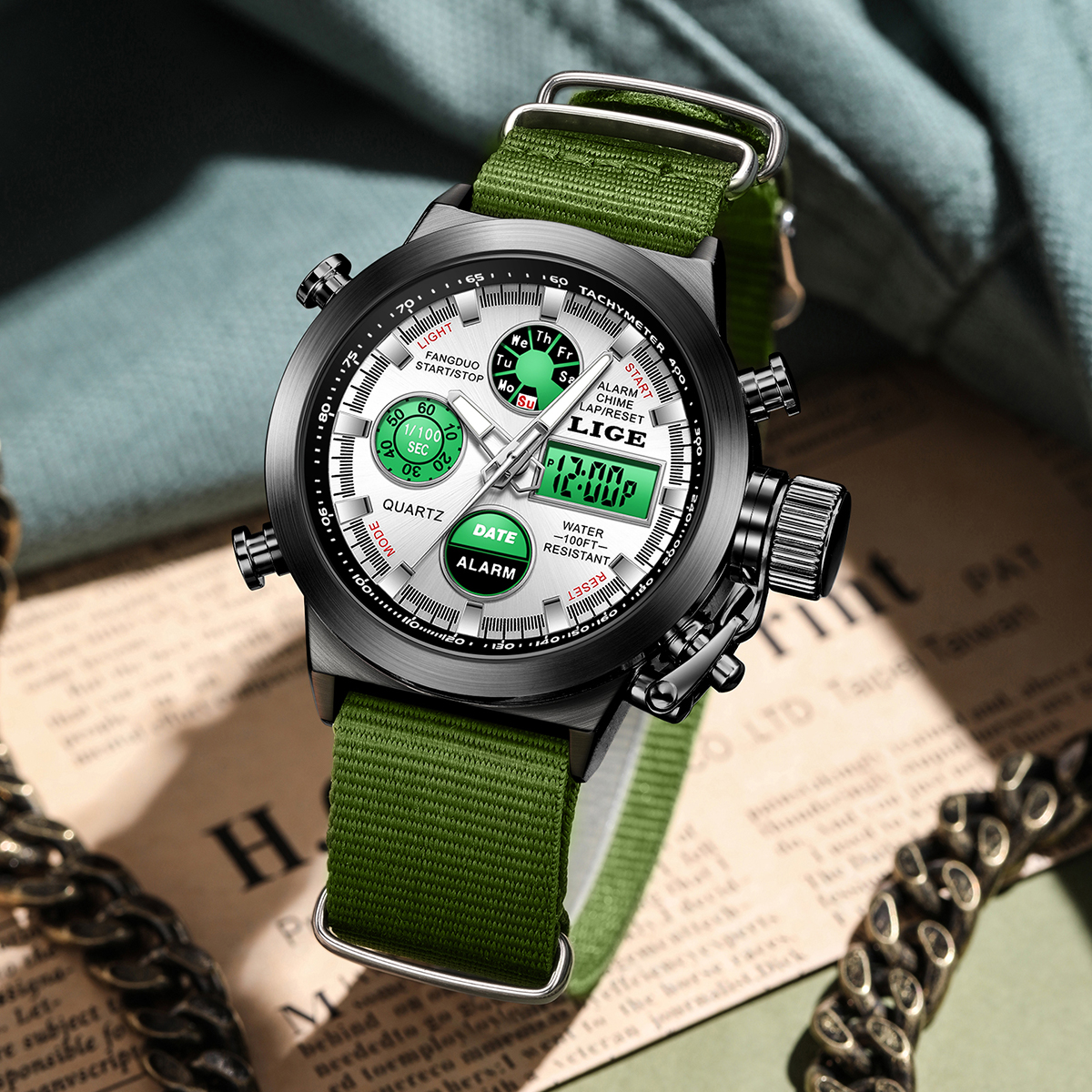 LIGE Outdoor Sport Watch Men D - Outdoor Lighting For Steps ulasan dan harga